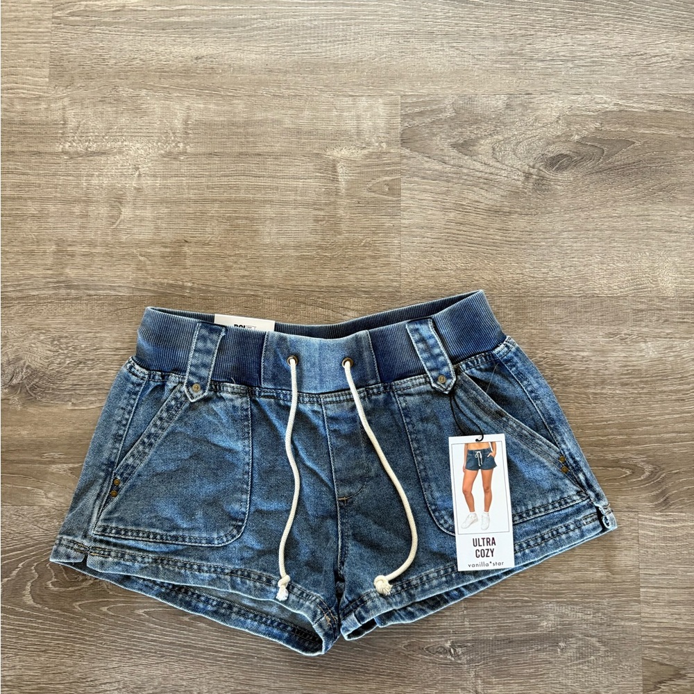 Vanilla Star Ultra Cozy Blue Jean Shorts
